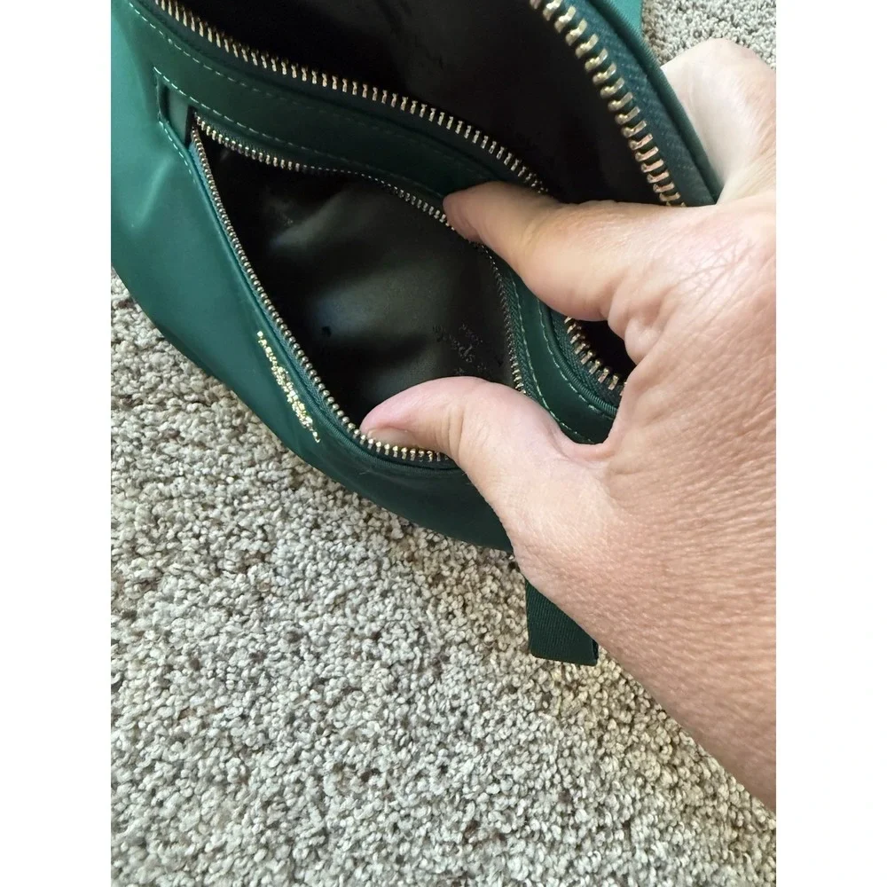 Kate Spade Chelsea Nylon Belt Bag Fanny Pack  - Deep Jade Green